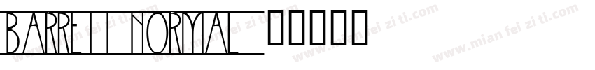 Barrett Normal字体转换